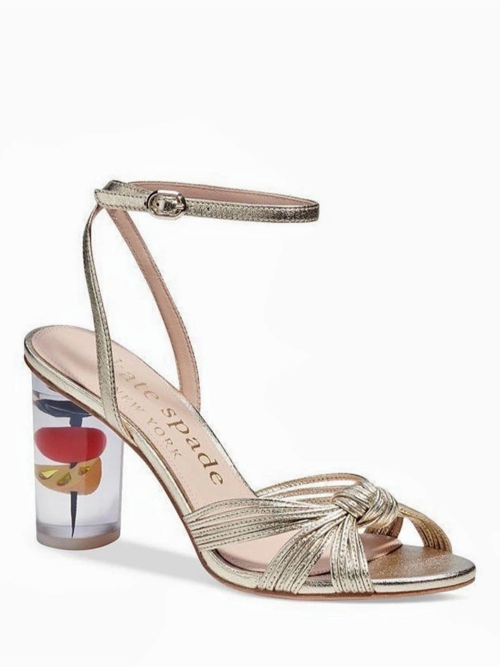 Kate Spade Stella Mae Heels Metallic Heels US 7.5 Like New